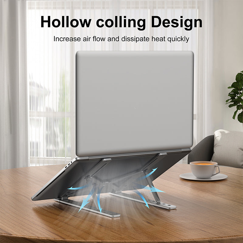 Fold Mate Aluminum Laptop Stand – Adjustable, Foldable & Non-Slip