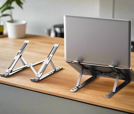 Fold Mate Aluminum Laptop Stand – Adjustable, Foldable & Non-Slip