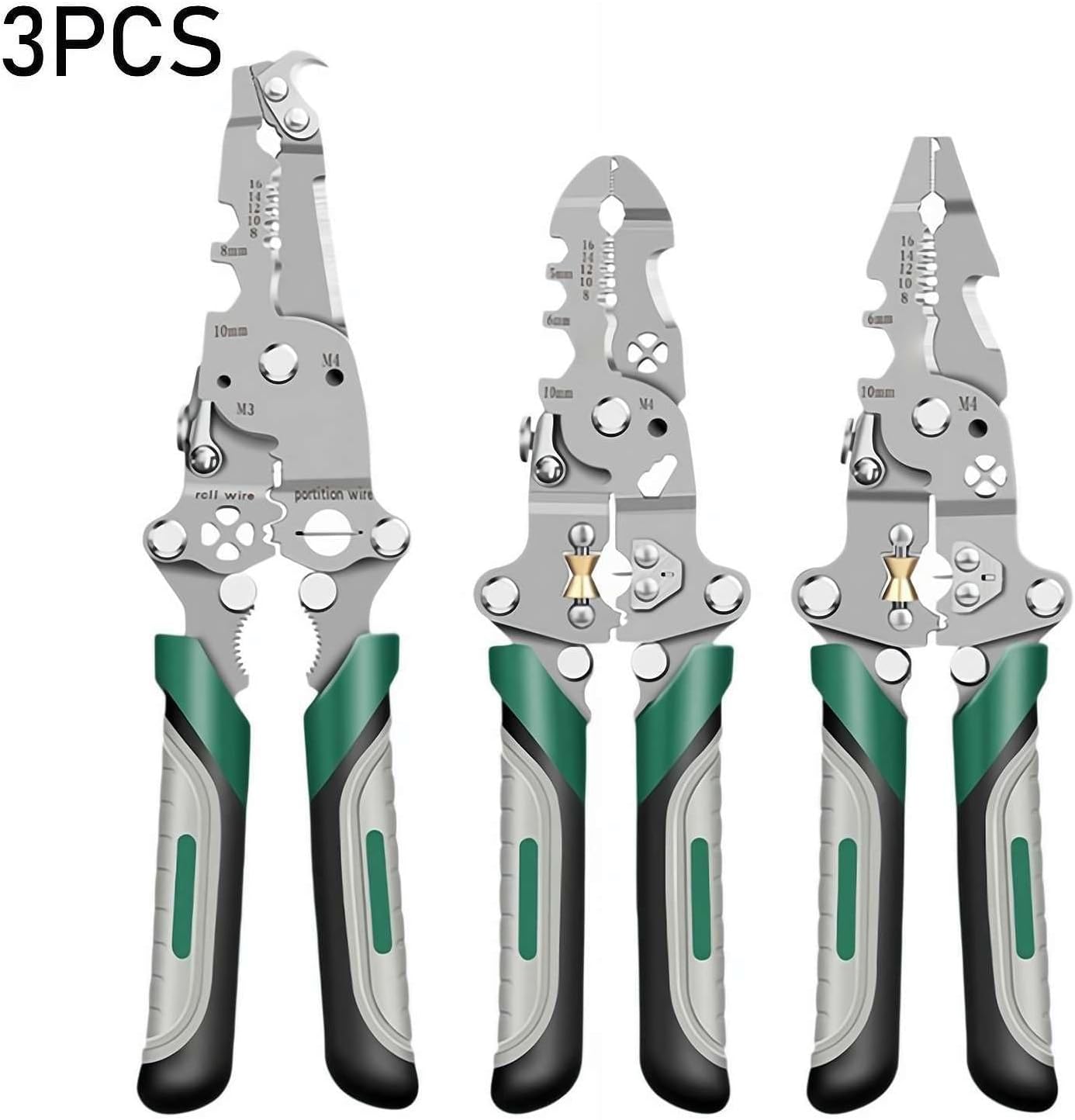 All-in-One Foldable Electrician Pliers – For Wiring, Splitting & Crimping
