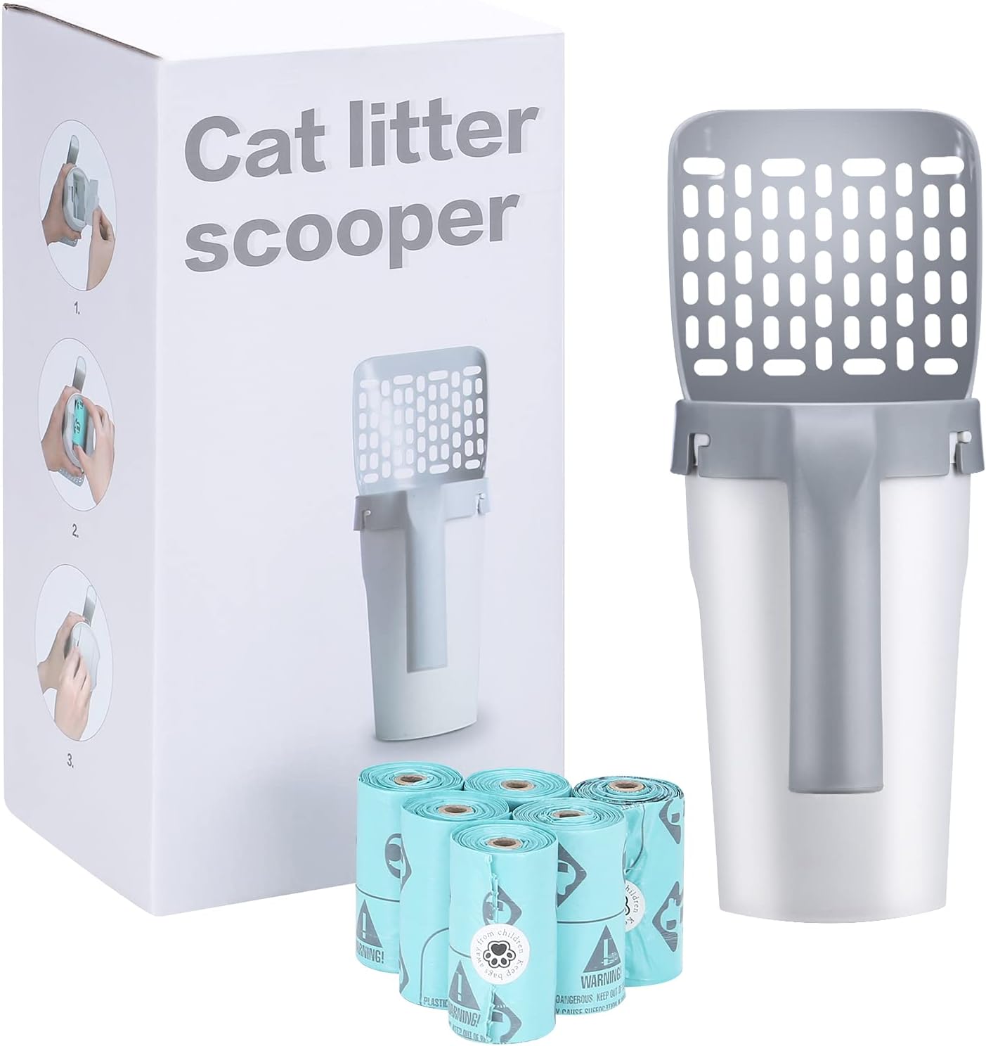 EasySift Cat Litter Cleaner with Refill Bag