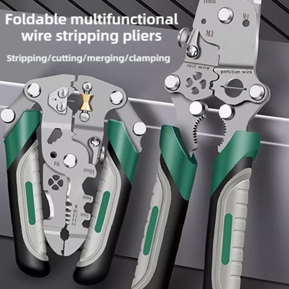 All-in-One Foldable Electrician Pliers – For Wiring, Splitting & Crimping