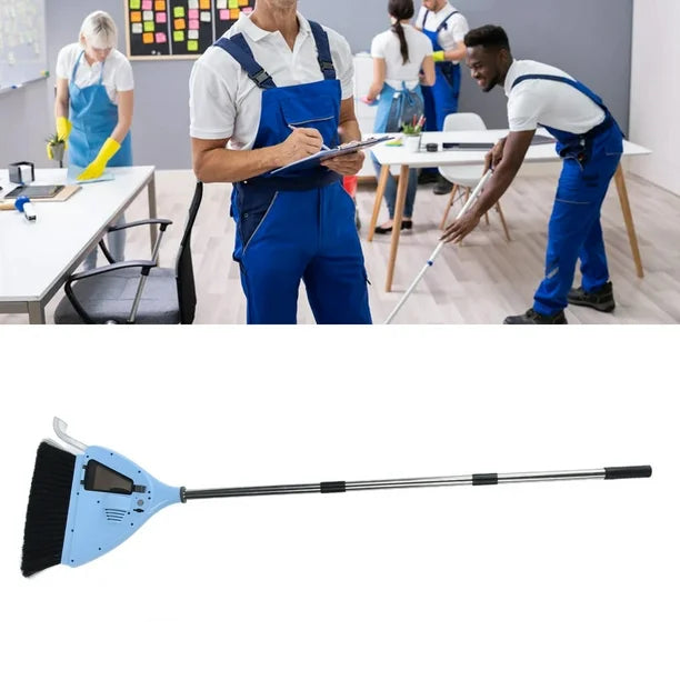 EcoSweep 2‑in‑1 Broom & Mini Vacuum Cleaner