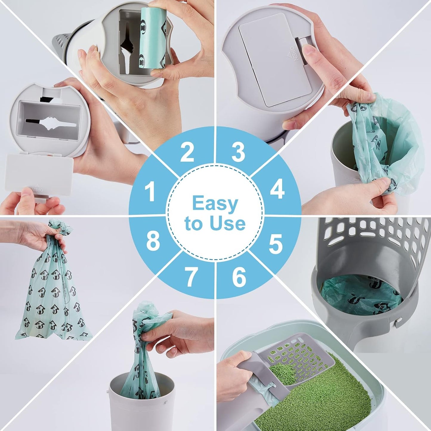 EasySift Cat Litter Cleaner with Refill Bag