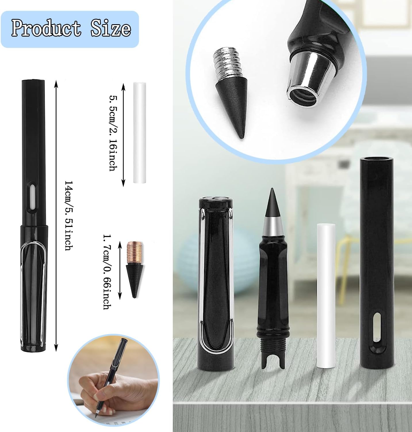 VolWrite 3 Pen Set Infinity Pencils – No Sharpening, No Ink