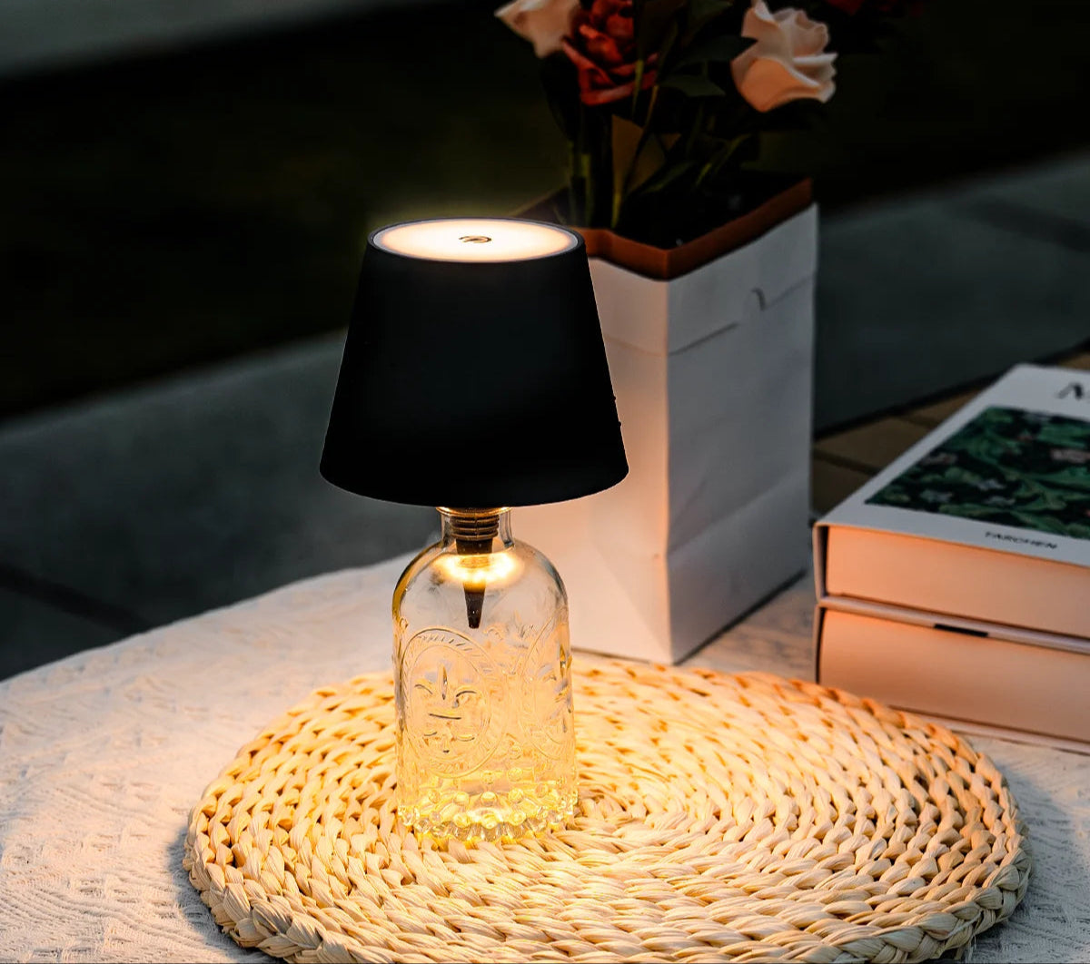 LED Bottle Touch Lamp – Wireless & Stepless Dimming