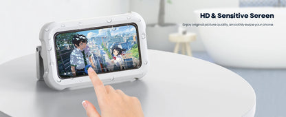 Waterproof 480° Rotating Shower Phone Holder, Up to 7" Screen