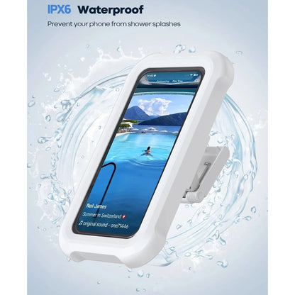 Waterproof 480° Rotating Shower Phone Holder, Up to 7" Screen