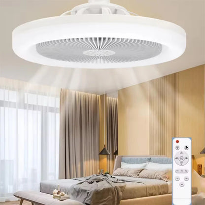 Smart Ceiling Fan Light – E27 Screw-In with Remote Control