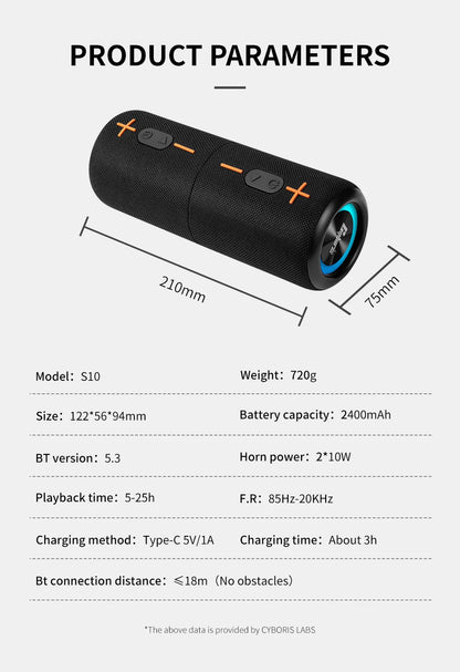 Split Wireless Waterproof Bluetooth Speaker