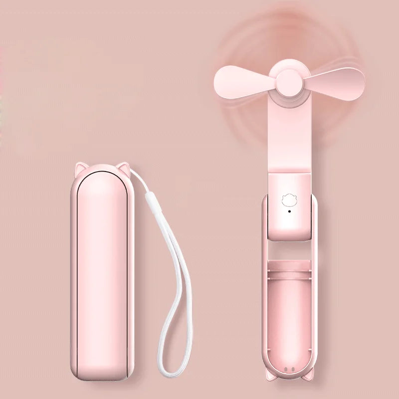 AirEase Handheld Portable Mini Fan With Flash Light