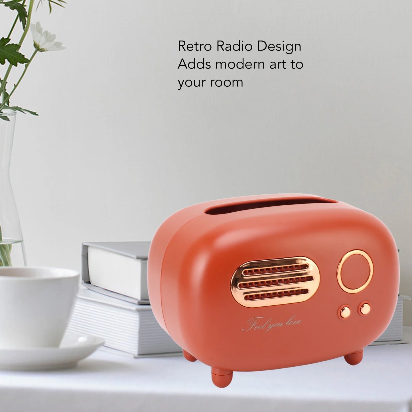 Old-School Radio Tissue Box