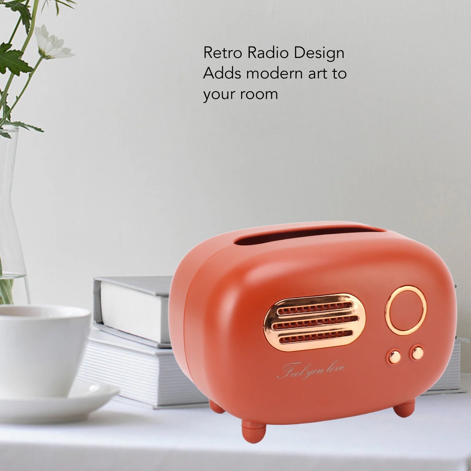 Old-School Radio Tissue Box