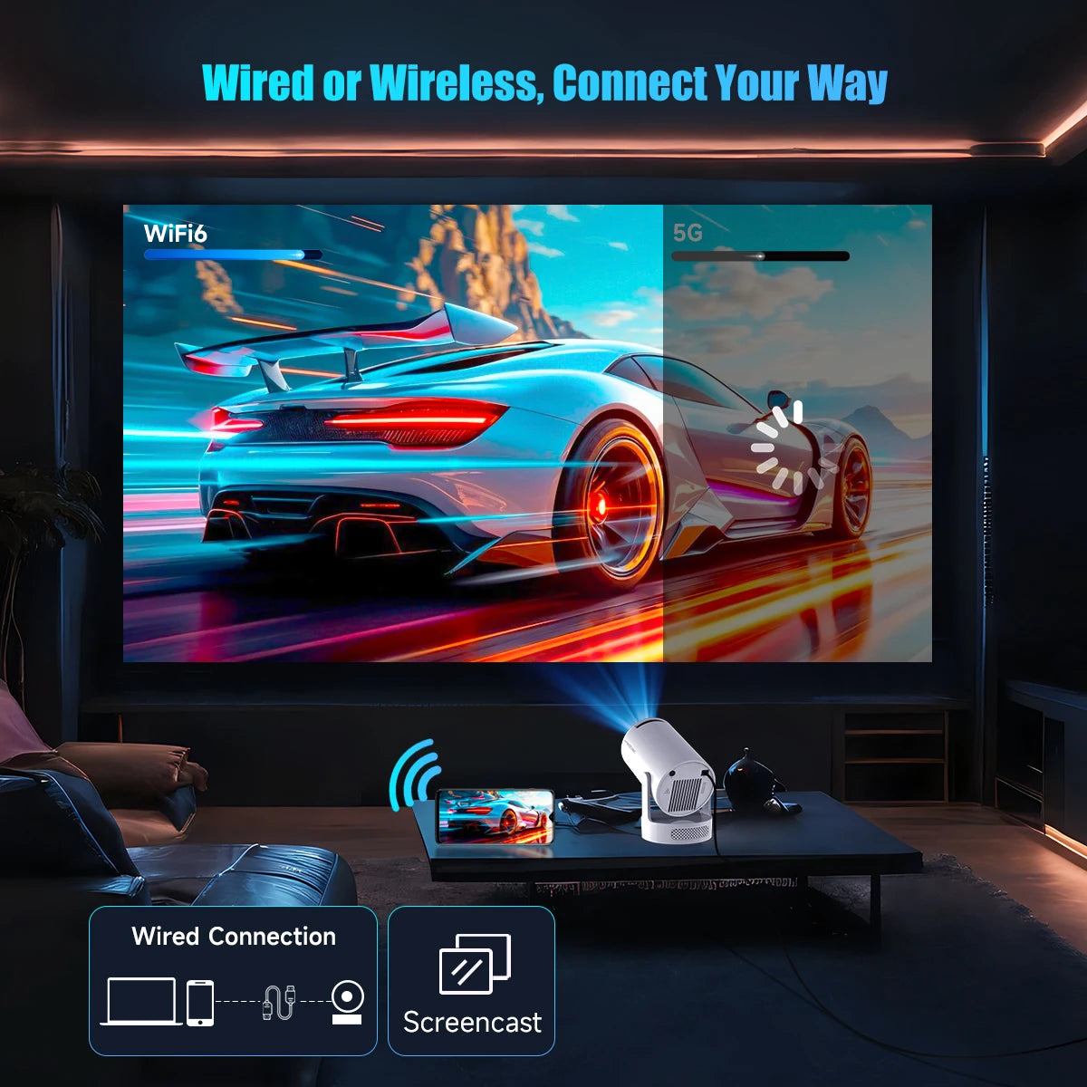 4K Magic Cube Smart Projector
