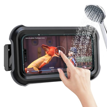 Waterproof 480° Rotating Shower Phone Holder, Up to 7" Screen