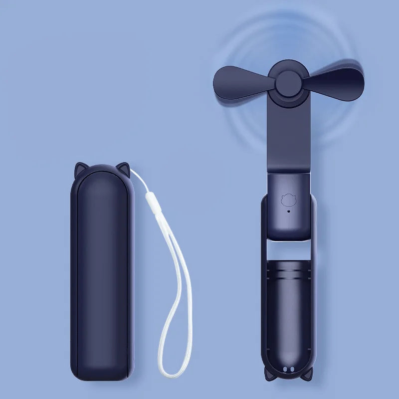 AirEase Handheld Portable Mini Fan With Flash Light