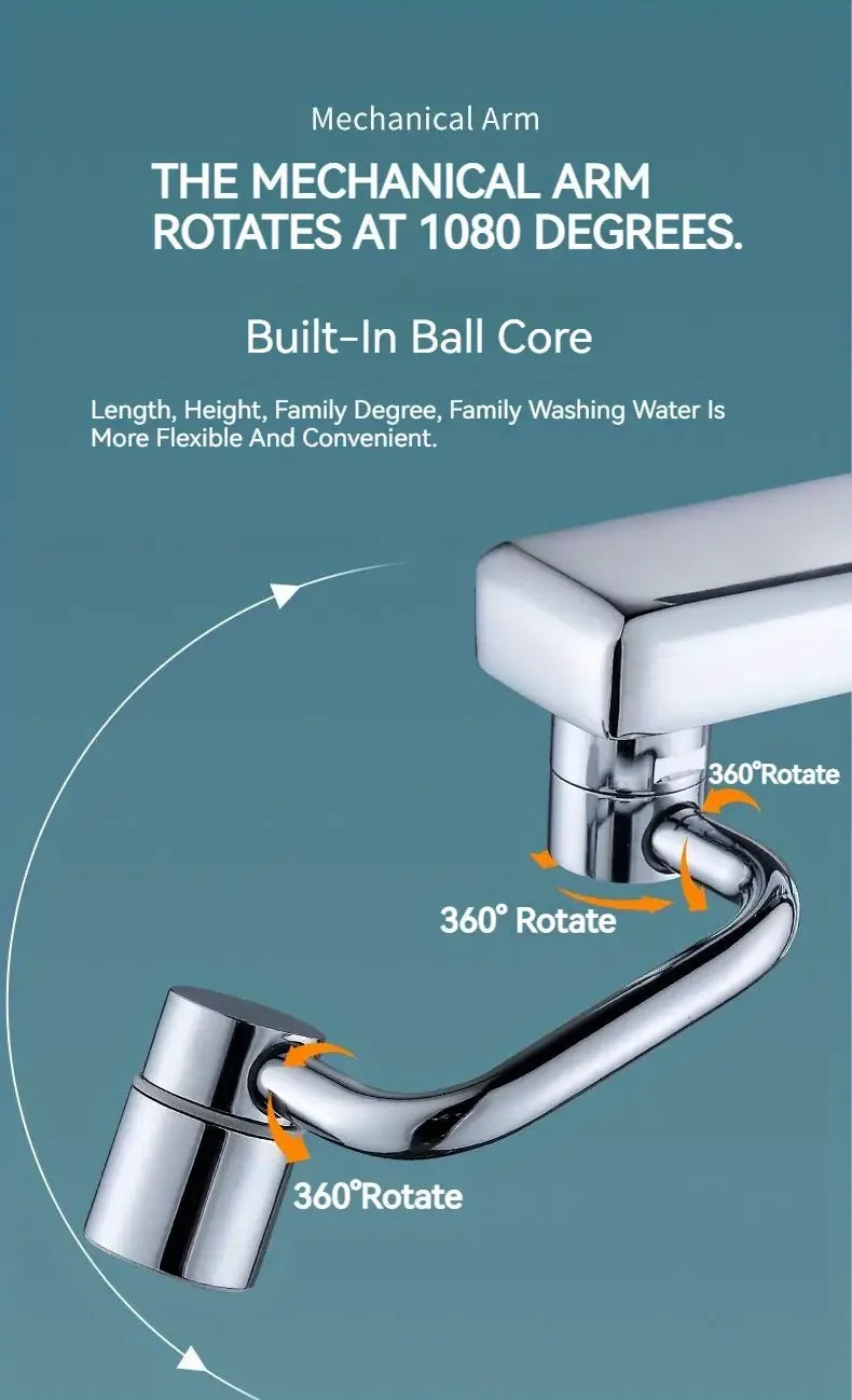 Flexible Sink Faucet Extender – Stainless Steel