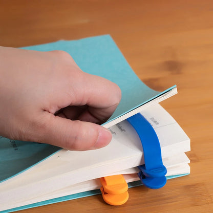 Auto-Flip Silicone Bookmarks - Pack of 3