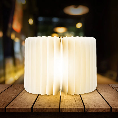 LED Wooden Book Lamp – 5-Color USB Bedside Night Light