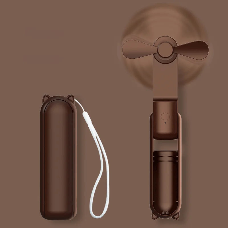 AirEase Handheld Portable Mini Fan With Flash Light