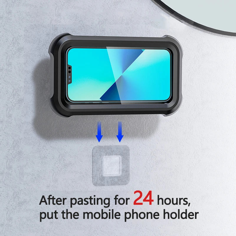 Waterproof 480° Rotating Shower Phone Holder, Up to 7" Screen