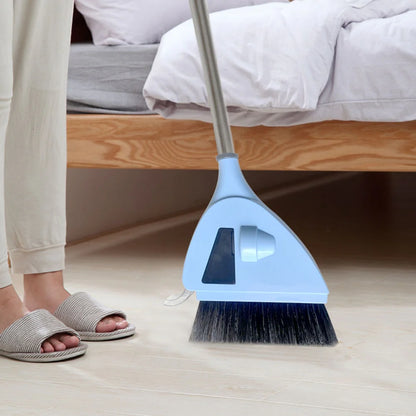 EcoSweep 2‑in‑1 Broom & Mini Vacuum Cleaner