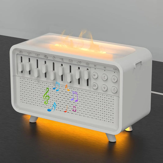 4-in-1 Bluetooth Sleep Machine – Humidifier, Diffuser, Night Light & 8 Nature Sounds