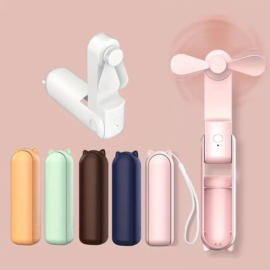 AirEase Handheld Portable Mini Fan With Flash Light