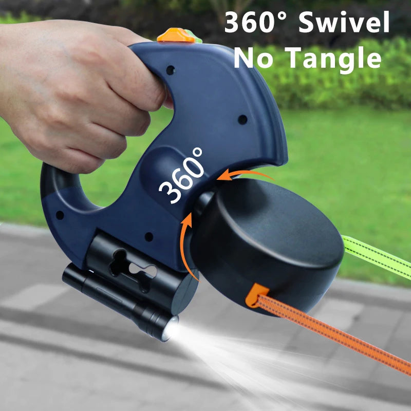 Twist-Free Duo Leash – Walk Two Dogs with Control & Visibility