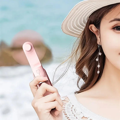 AirEase Handheld Portable Mini Fan With Flash Light
