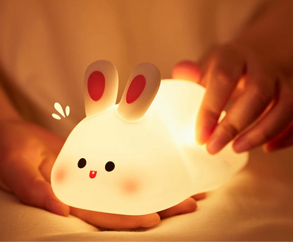 Fluffy Rabbit Night Light for Baby Room