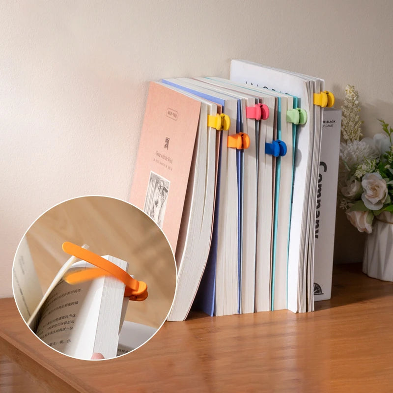 Auto-Flip Silicone Bookmarks - Pack of 3