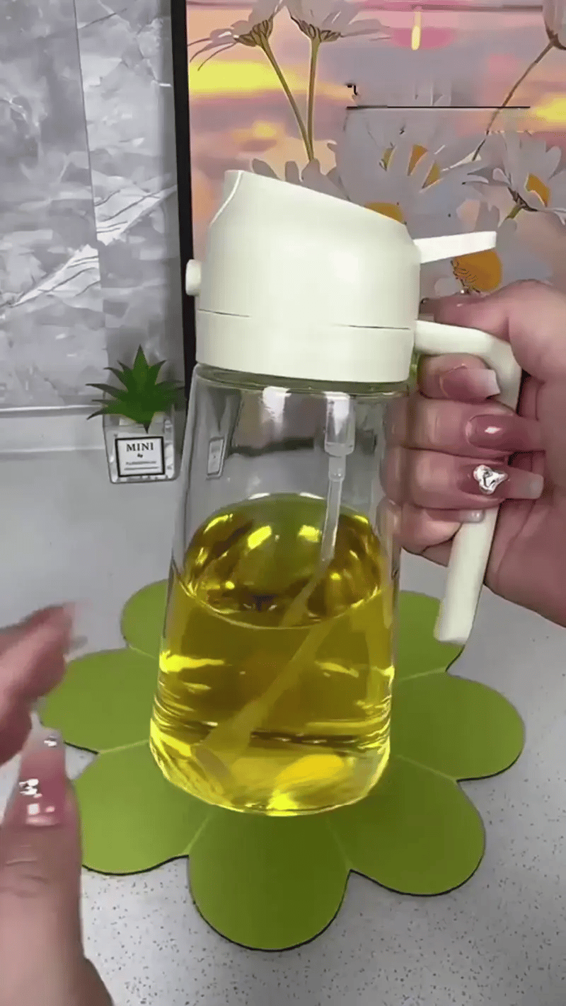 VolSpray Glass Olive Oil Spray & Pour Dispenser – 470ml