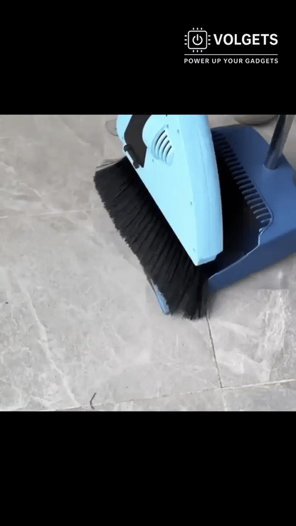 EcoSweep 2‑in‑1 Broom & Mini Vacuum Cleaner