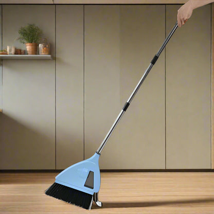 EcoSweep 2‑in‑1 Broom & Mini Vacuum Cleaner