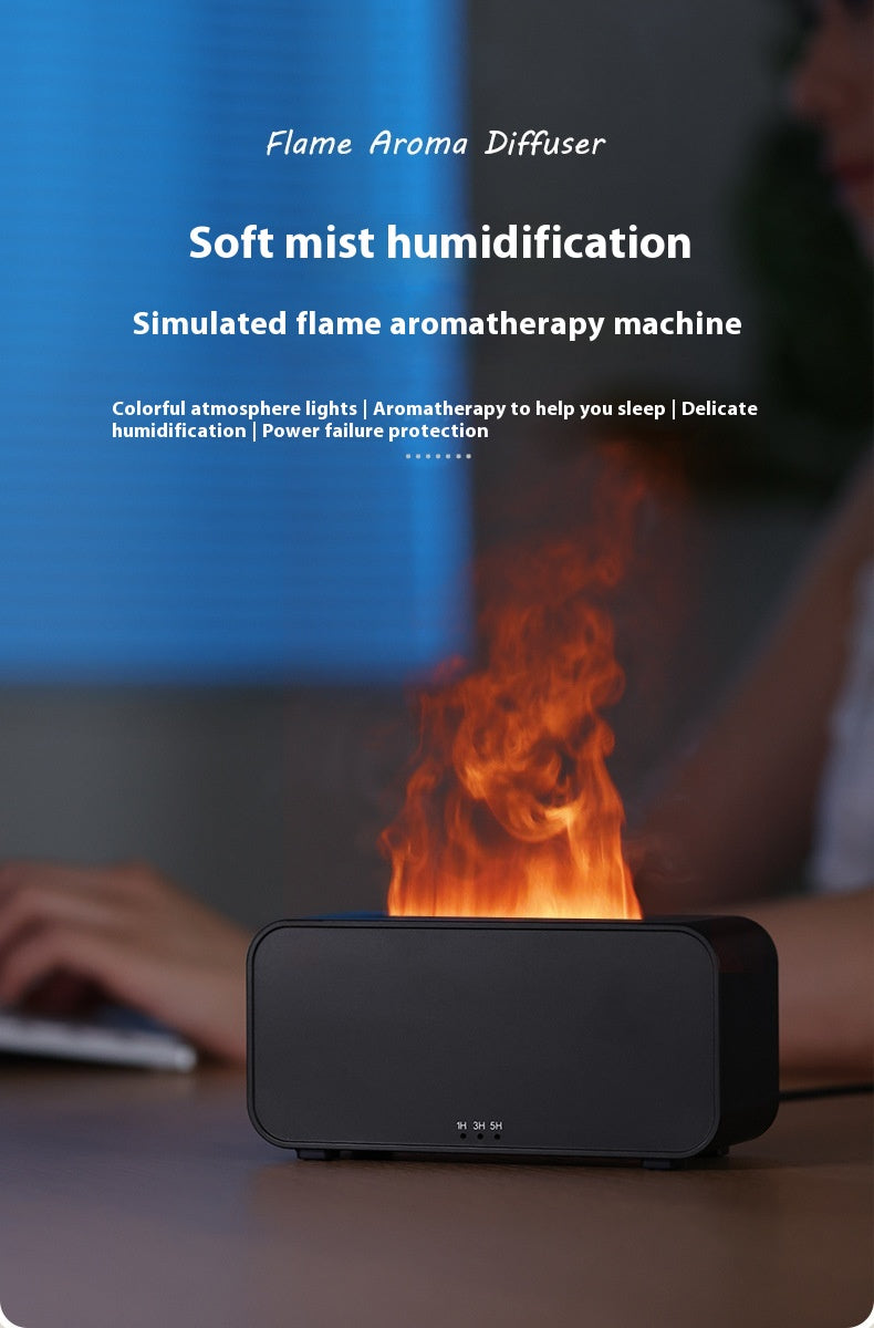 Volcanic Flame Diffuser & Mini Humidifier