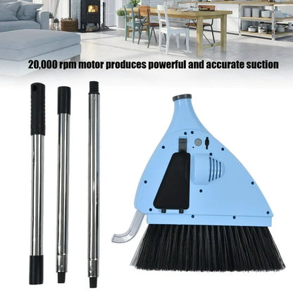 EcoSweep 2‑in‑1 Broom & Mini Vacuum Cleaner