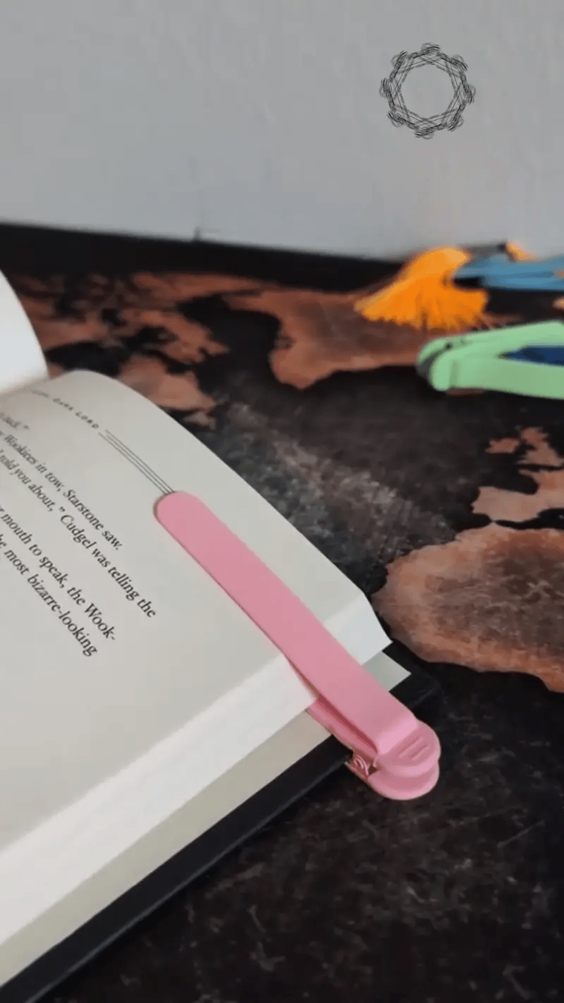 Auto-Flip Silicone Bookmarks - Pack of 3