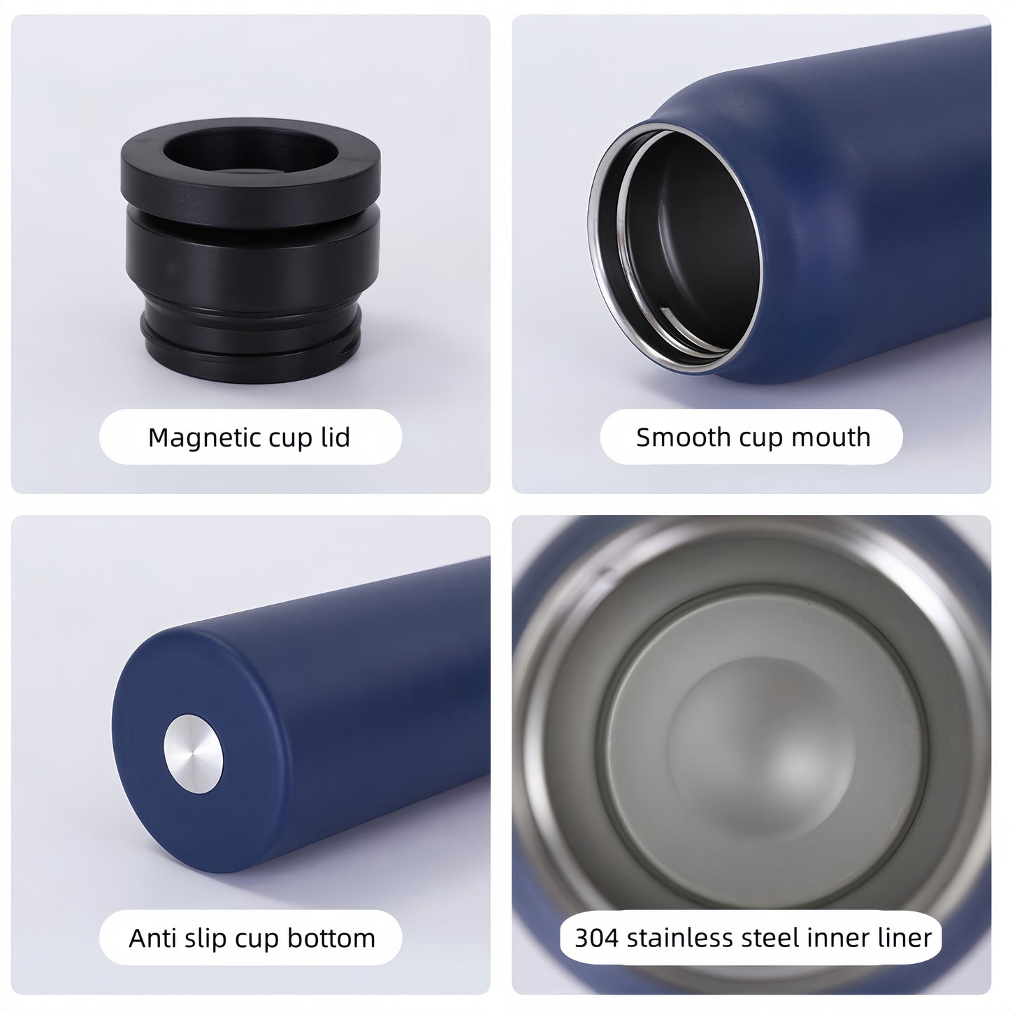 2-in-1 Sports Bottle – 24oz Insulated Steel Thermos with Straw & Magnetic Phone Holder